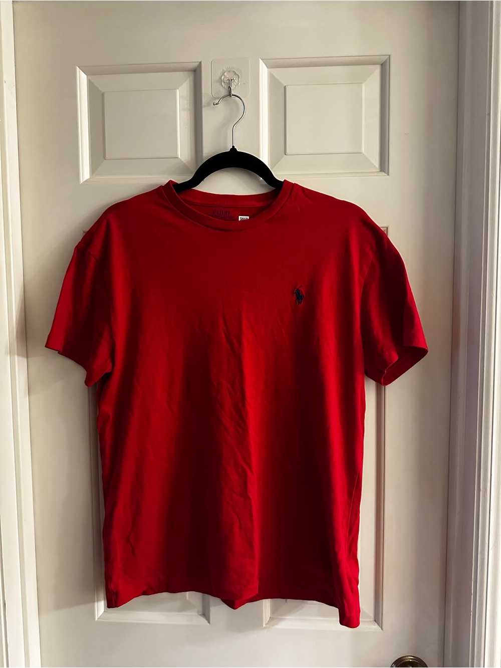 Polo by Ralph Lauren Red Short-Sleeve Crewneck Tee with Logo